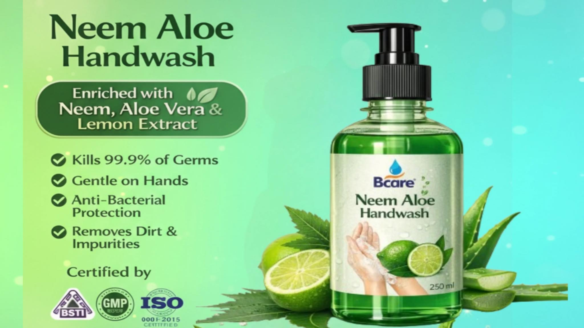 Neem Aloe Hand Wash-250ml